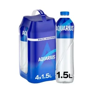 AQUARIUS Bebida isotónica con sabor a limón pack de botella 4 unds x 1.5L