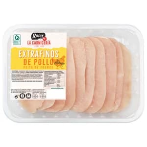 ROLER La carniceria Pechuga de pollo en filetes extrafinos 320 g.