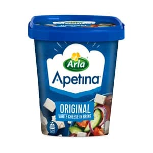 ARLA APETINA Dados de queso blanco estilo mediterráneo en salmuera 200 g.