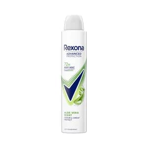REXONA Advanced protection aloe vera scent Desodorante en spray para mujer antitranspirante hasta 72 horas 200 ml.