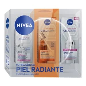 NIVEA Expert filler cellular Estuche con 3 sérums con efecto rellenador e iluminador.