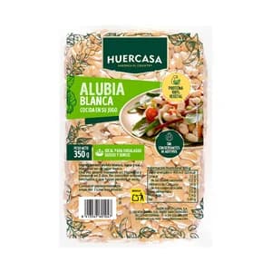 HUERCASA Alubias blancas cocidas al vapor 350 g.