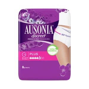 AUSONIA Braguitas talla grande para pérdidas de orina severas AUSONIA Discreet 8 uds.
