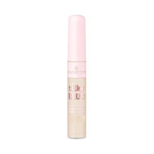 ESSENCE Silky blur tono 100 frío claro con matiz neutro Corrector de cobertura completa y acabado mate sedoso.