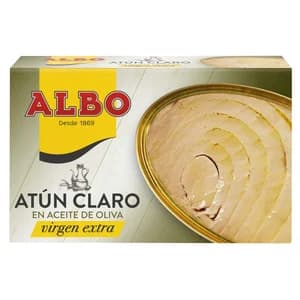 ALBO Atún claro en aceite de oliva virgen extra lata de 82 g.