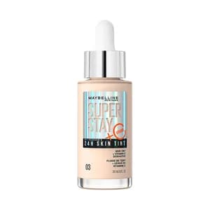 MAYBELLINE Super stay skin tint Tono 03 Base de maquillaje ligera de larga duración.