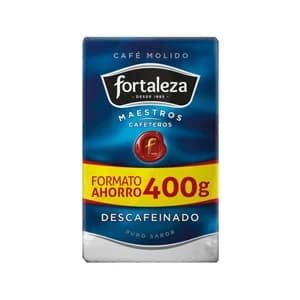 FORTALEZA Café molido descafeinado natural 400 g.