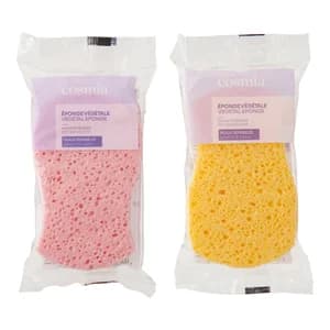 COSMIA Esponja vegetal suave y delicada, para pieles sensibles.