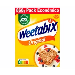 WEETABIX Cereales de trigo bajos en calorías 860 g.