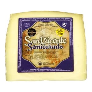 SAN VICENTE Queso mezcla semicurado (vaca, oveja y cabra), cuña.