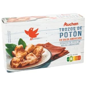 PRODUCTO ALCAMPO Trozos de potón en salsa Americana lata de 72 g.