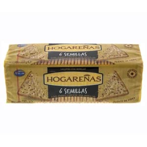 HOGAREÑAS Galletas 6 semillas 189 g.