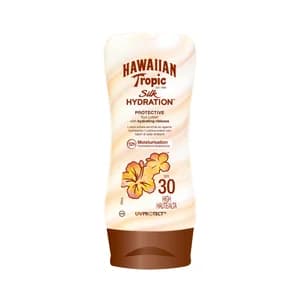 HAWAIIAN TROPIC Leche solar con acción protectora e hidratante y FPS 30 (medio) HAWAIIAN TROPIC 180 ml.