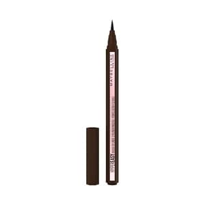 MAYBELLINE Hiper easy tono 810 Pitch brown Eyeliner de ojos líquido con pincel ultra flexible.