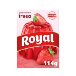 ROYAL Gelatina en polvo sabor fresa ROYAL 114 g.
