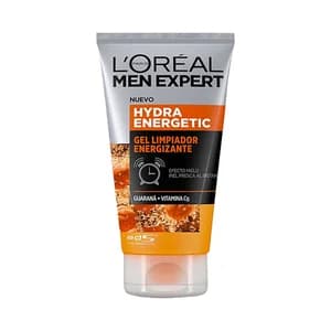 L´ORÉAL PARIS Men expert hydra energetic Gel limpiador facial efecto hielo, para una piel fresca al instante 100 ml.