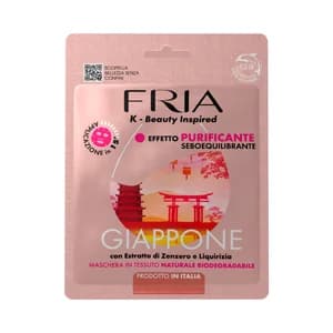 FRIA Máscarilla facial purificante con efecto seboequilibrante e ingredientes de origen natural FRIA Japón.
