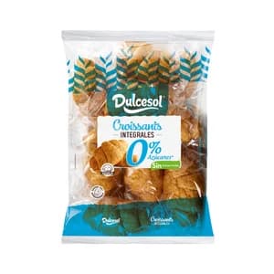 DULCESOL Croissants integrales 0 % azúcares añadidos 270 g.