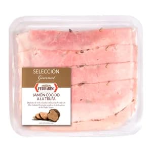 FERRARINI Jamón cocido a la trufa cortado en lonchas FERRARINI Selección gourmet 100 g.