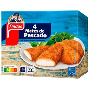 FINDUS Filetes de pescado empanados con Certificado de Pesca Sostenible (MSC) 400 g.