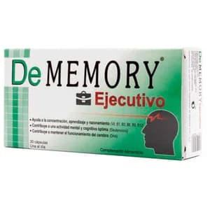DE MEMORY Ejecutivo Complemento alimenticio que contribuye a la mejora de la concentración y el razonamiento 30 uds.