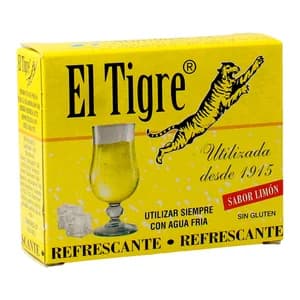EL TIGRE Preparado en polvo de gaseosa con sabor a limón EL TIGRE pack de 3 sobres de 30 gr,