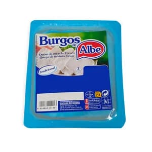 BURGOS de ALBE Queso fresco tradicional tarrina de 250 g.