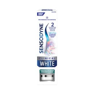 SENSODYNE Clinical white Pasta de dientes blanquedora y fortificante del esmalte 75 ml.