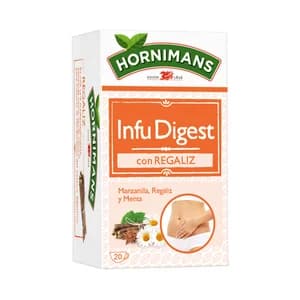HORNIMANS Infusión digestiva de manzanilla, menta poleo y anís verde 20 uds.30 g.