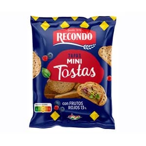 RECONDO Mini tostas frutos rojos 100 g.