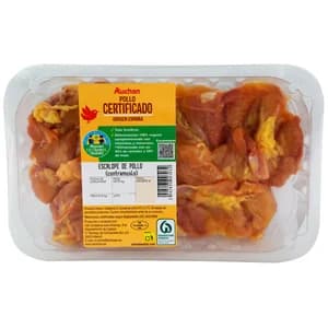 ALCAMPO CULTIVAMOS LO BUENO Escalopes de pollo certificado (contramuslo deshuesado) Bandeja.