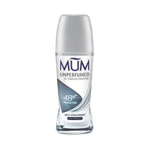 MUM Desodorante roll on para hombre sin perfume y con protección antitranspirante hasta 48 horas 50 ml.