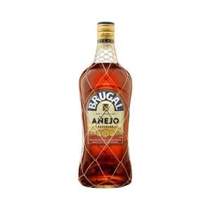 BRUGAL Ron añejo de calidad superior, destilado, envejecido y embotellado en Republica Dominicana BRUGAL botella de 1.75 l.