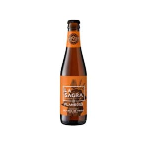 LA SAGRA FLANDERS Cerveza artesana blanca de trigo botella 33 cl.