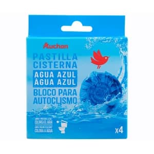 PRODUCTO ALCAMPO Pastillas para cisterna que tiñe el agua de azul 4 uds