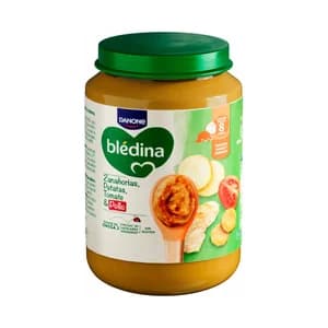 BLÉDINA de Danone Tarrito de zanahorias, patatas, tomate y pollo, a partir de 8 meses 200 g.