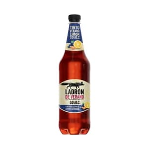 LADRÓN DE VERANO Tinto de verano sin alcohol (0.0%) con un toque extra de sabores cítricos botella 1 l.
