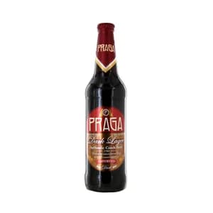 PRAGA Cerveza checa negra de importación botella 50 cl.