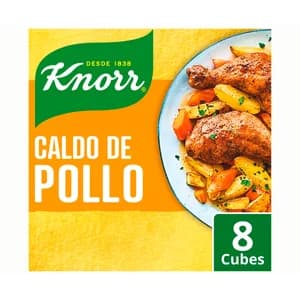 KNORR Caldo de pollo 8 pastillas knorr 10 x 8 g.
