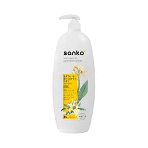 SANKI Botanical Gel para baño o ducha con pH neturo y aroma a vainilla 2 l.