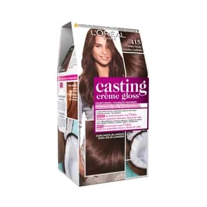 L´ORÉAL PARIS Casting créme gloss Baño de color tono 415 Castaño helado.