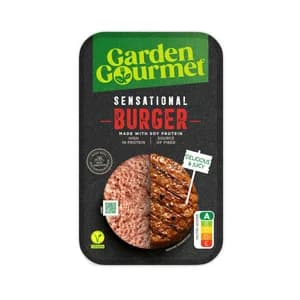 GARDEN GOURMET Sensational Preparado vegetal tipo hamburguesa a base de proteínas de soja 2 x 113 g.
