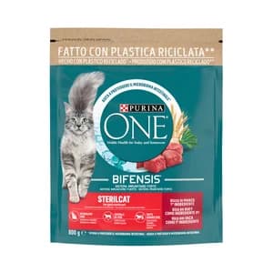 PURINA ONE Pienso para gatos esterilizado a base de buey 800 g.