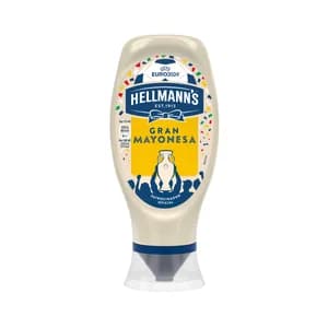 HELLMANN"S Salsa Mayonesa formato bote bocabajo, 430 ml.