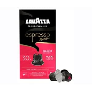 LAVAZZA Café Espresso Maestro Classico 100 % Arábica Int.9, 30 cápsulas