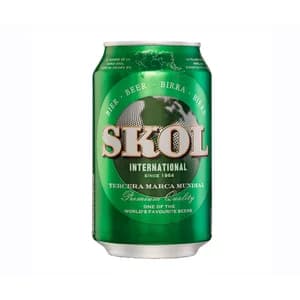 Cerveza SKOL lata de 33 cl.