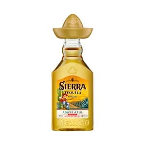 SIERRA Tequila reposado elaborado con agave azul botella 5 cl.