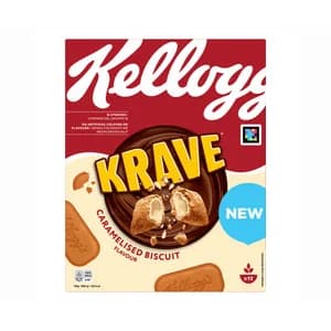 KELLOGG'S Cereales krave rellenos de galleta caramelizada 375 g.