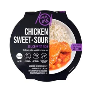 MEAL BOX Pollo en salsa agridulce con arroz, listo en 3 minutos 360 g.