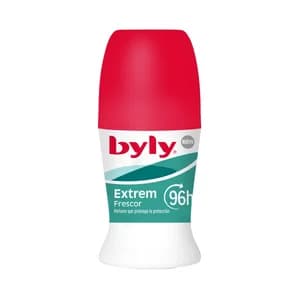 BYLY Extrem frescor Desodorante roll on para mujer con perfume que prolonga la protección hasta 96 horas 50 ml.